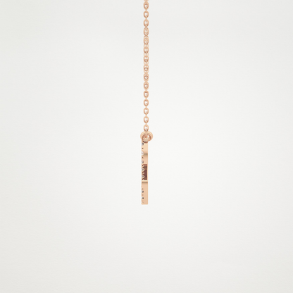 0.14 TCW Round Lab Grown Diamond Leo Zodiac Sign Necklace