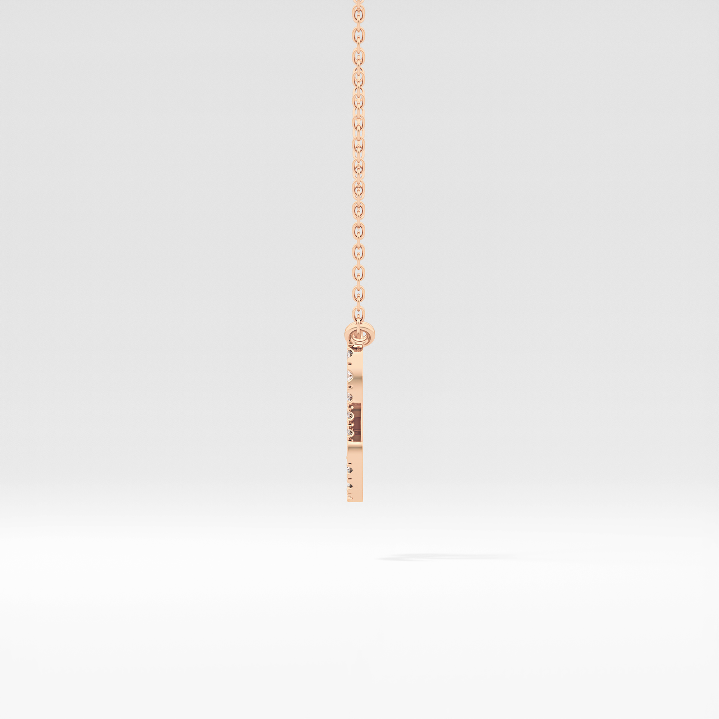 0.14 TCW Round Lab Grown Diamond Leo Zodiac Sign Necklace