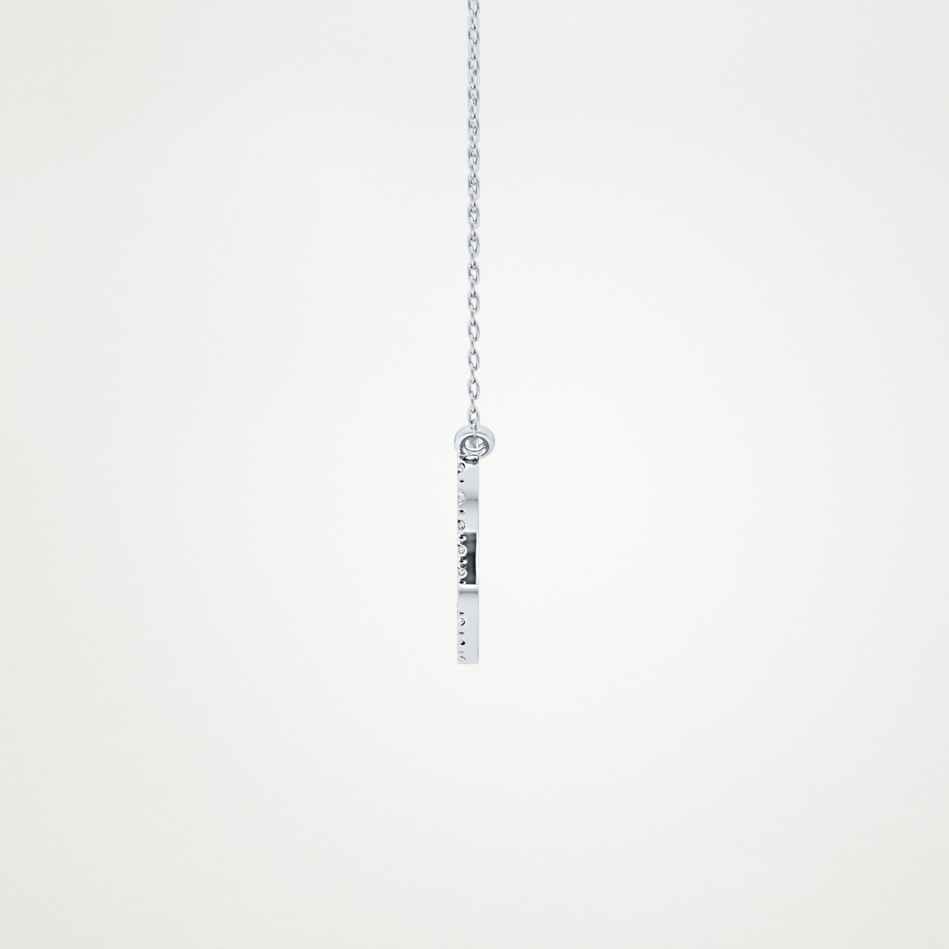 0.14 TCW Round Lab Grown Diamond Leo Zodiac Sign Necklace