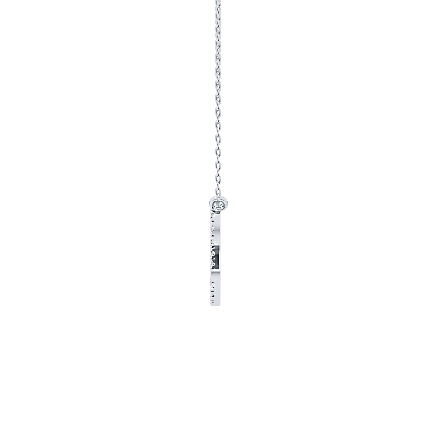 0.14 TCW Round Lab Grown Diamond Leo Zodiac Sign Necklace