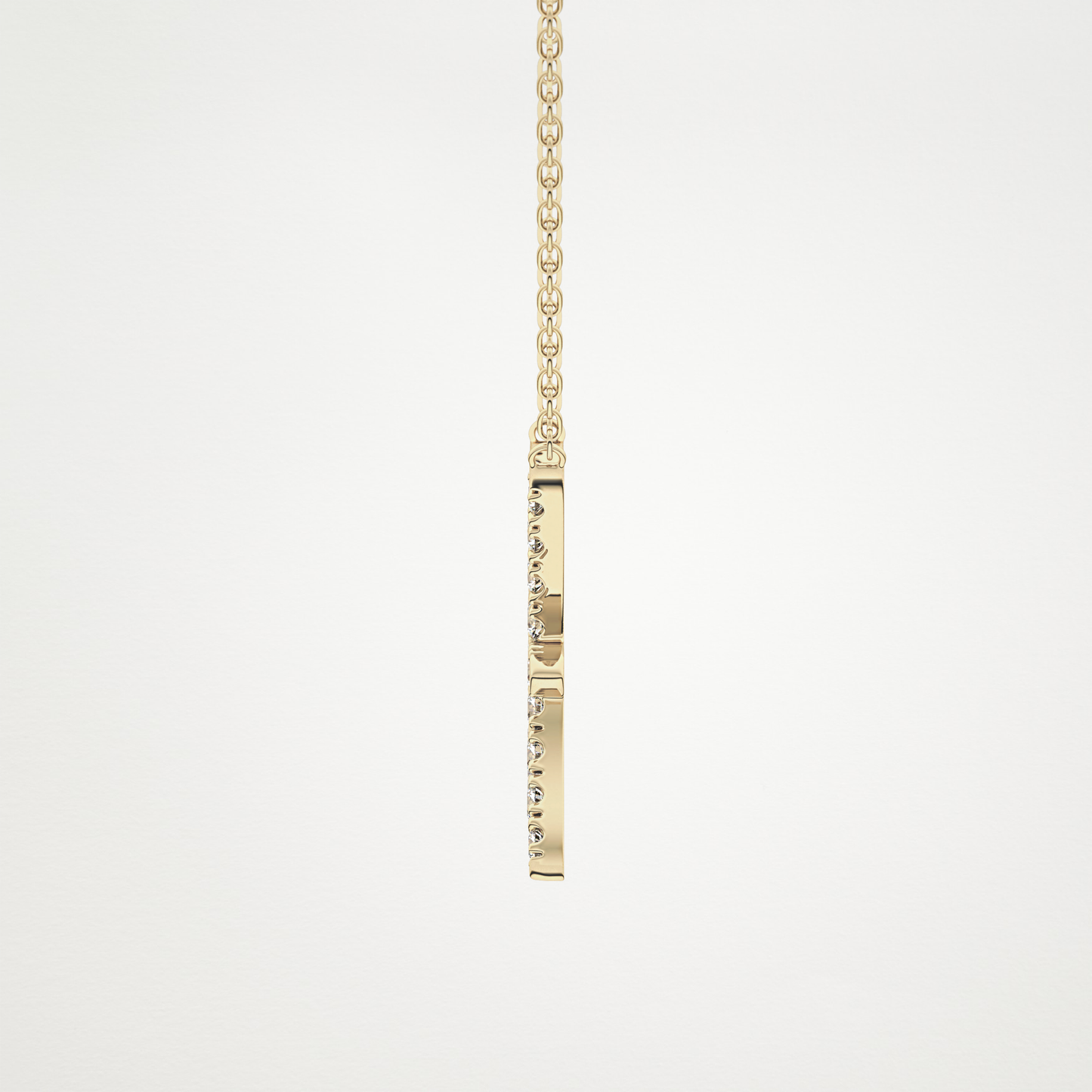 0.273 TCW Round Lab Grown Diamond Pisces Zodiac Sign Necklace