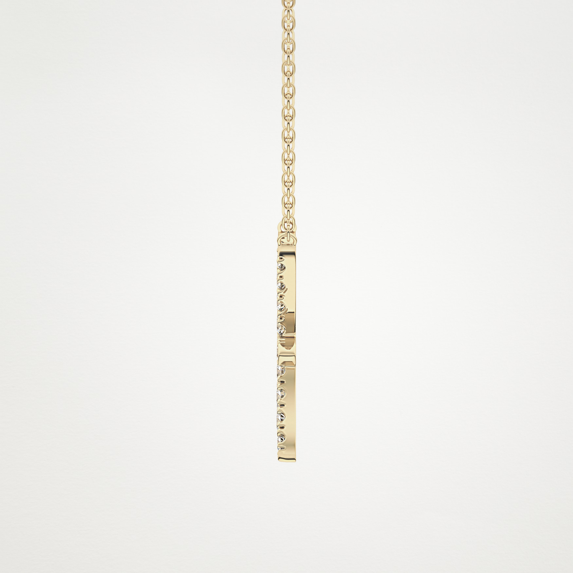0.273 TCW Round Lab Grown Diamond Pisces Zodiac Sign Necklace