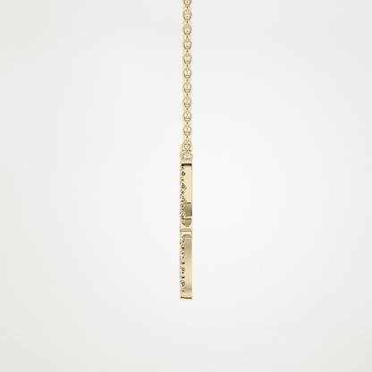 0.273 TCW Round Lab Grown Diamond Pisces Zodiac Sign Necklace