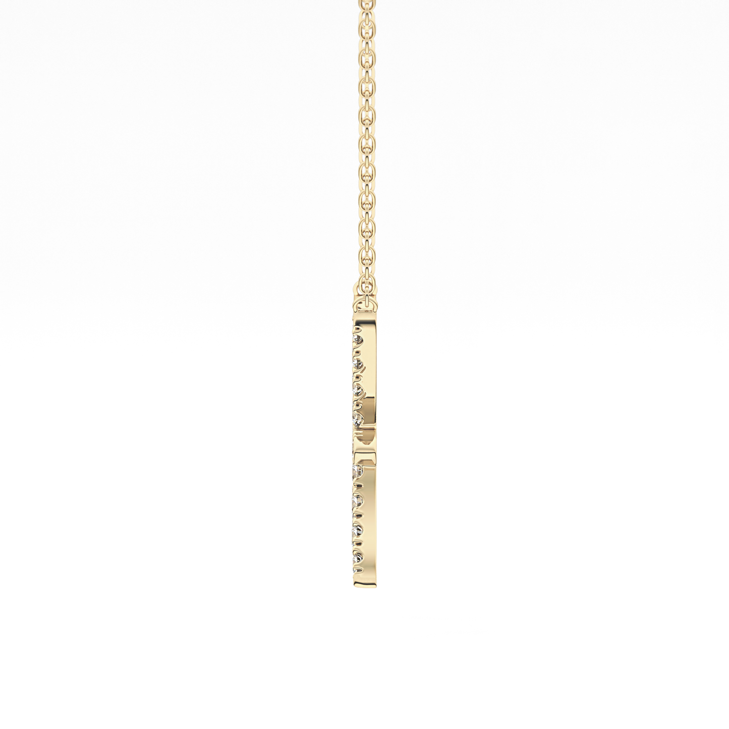 0.273 TCW Round Lab Grown Diamond Pisces Zodiac Sign Necklace
