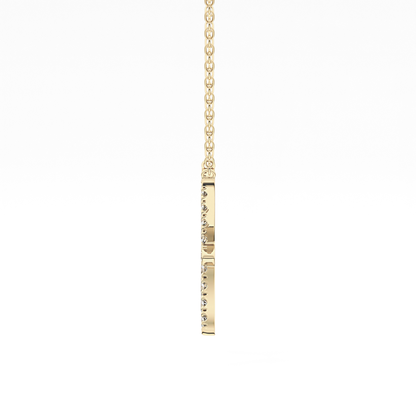 0.273 TCW Round Lab Grown Diamond Pisces Zodiac Sign Necklace