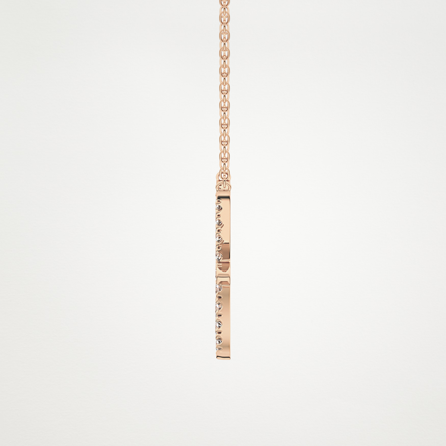 0.273 TCW Round Lab Grown Diamond Pisces Zodiac Sign Necklace