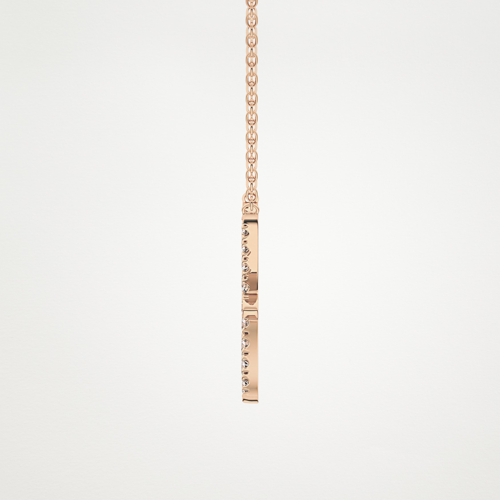 0.273 TCW Round Lab Grown Diamond Pisces Zodiac Sign Necklace