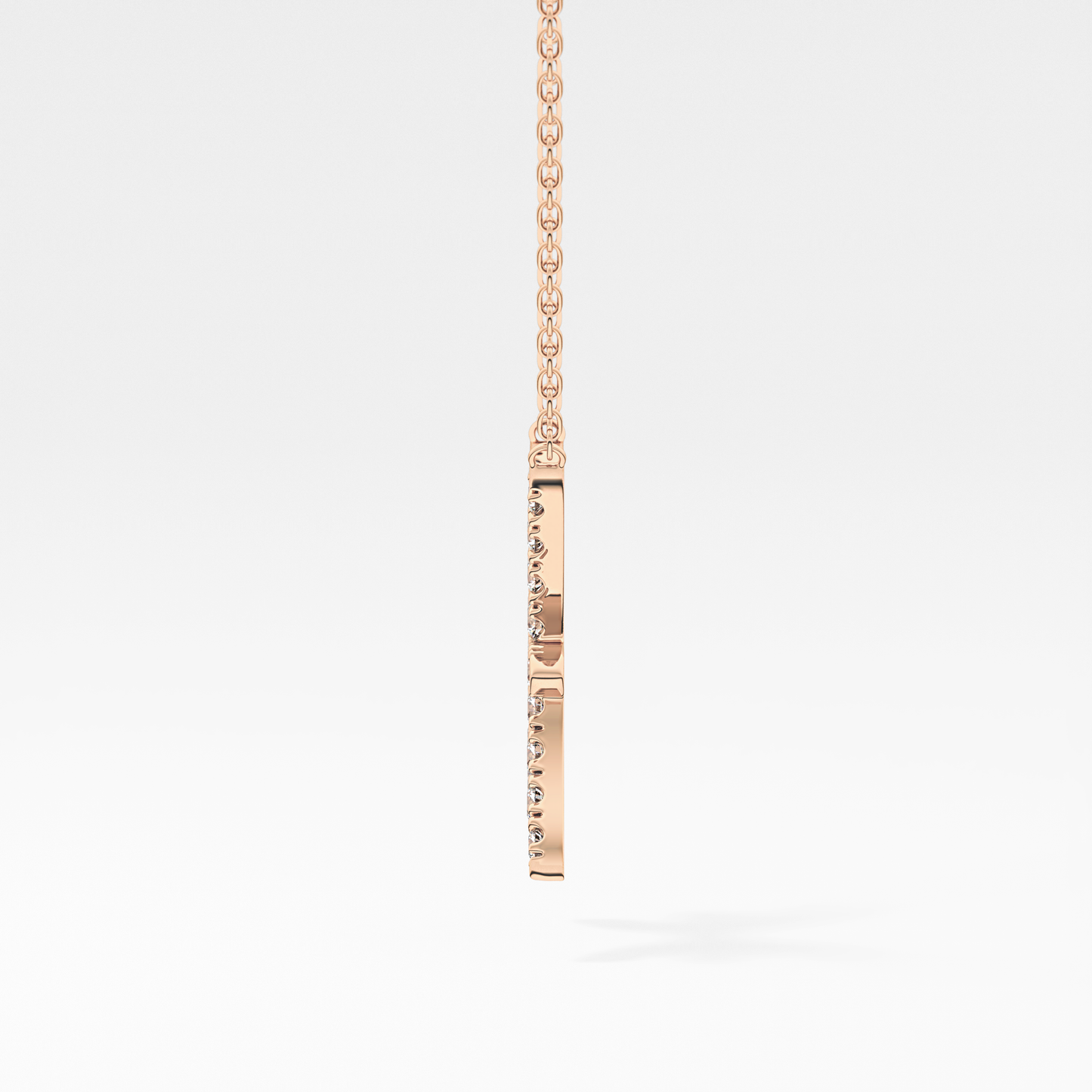 0.273 TCW Round Lab Grown Diamond Pisces Zodiac Sign Necklace
