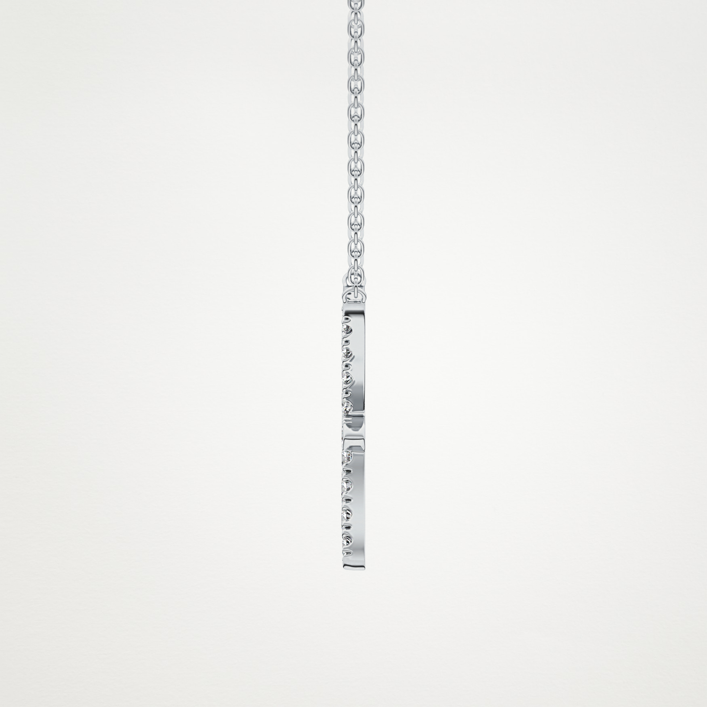 0.273 TCW Round Lab Grown Diamond Pisces Zodiac Sign Necklace