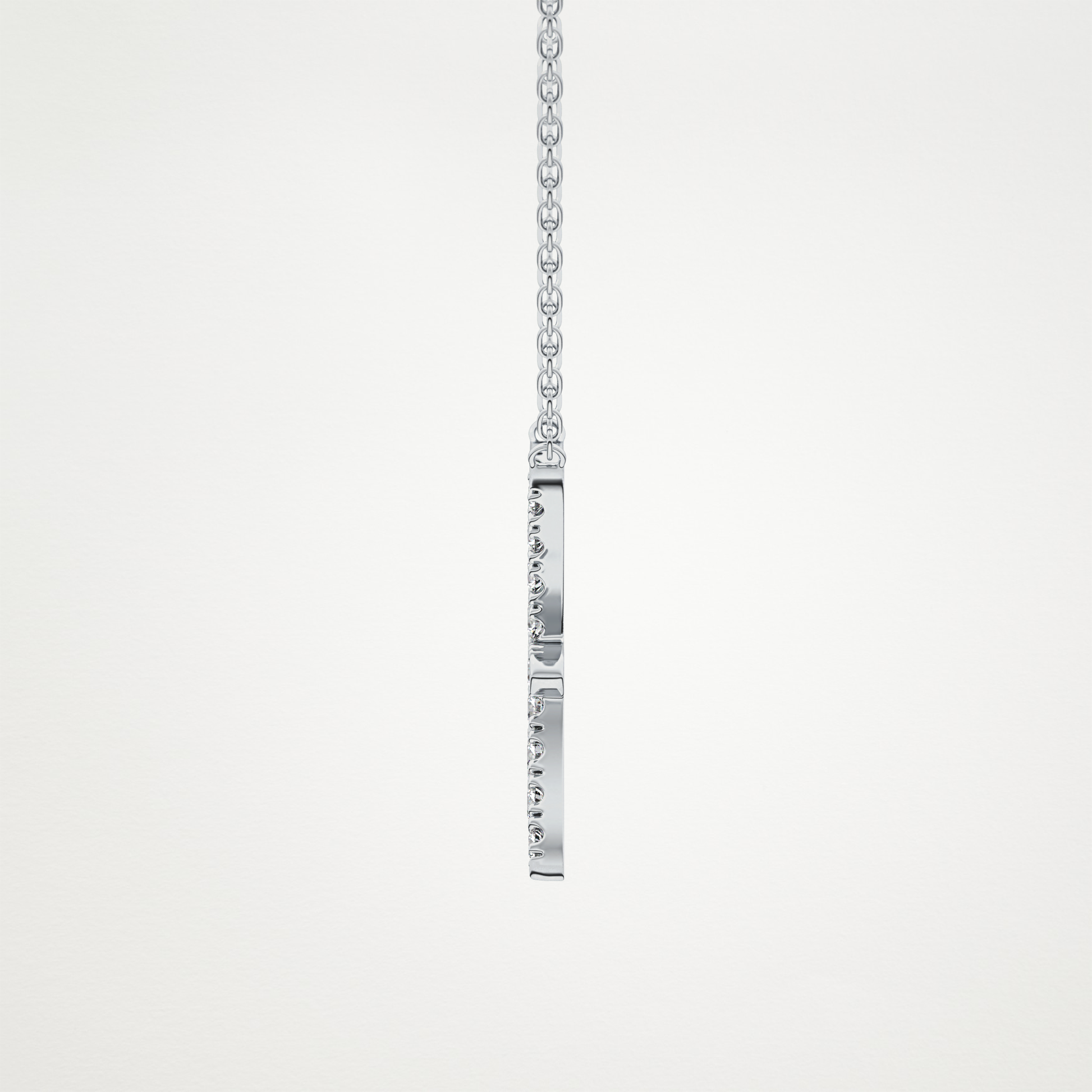 0.273 TCW Round Lab Grown Diamond Pisces Zodiac Sign Necklace