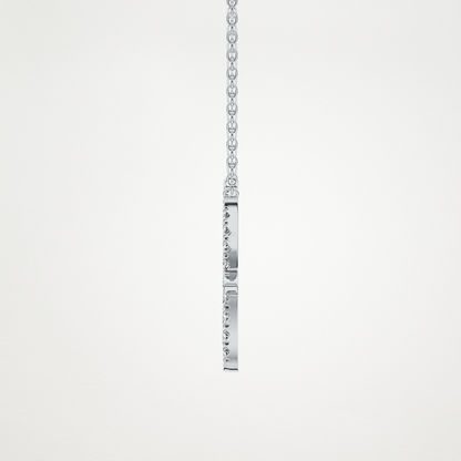0.273 TCW Round Lab Grown Diamond Pisces Zodiac Sign Necklace