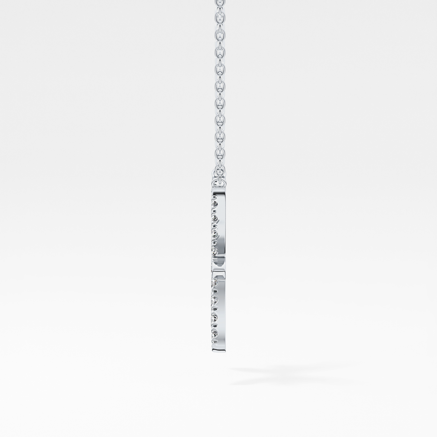 0.273 TCW Round Lab Grown Diamond Pisces Zodiac Sign Necklace