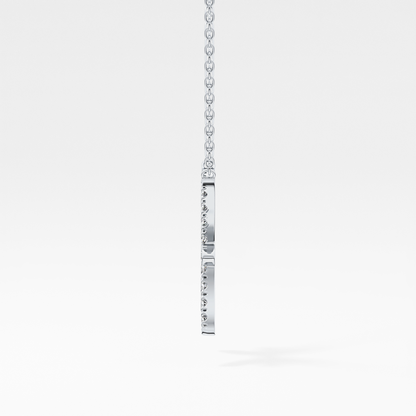 0.273 TCW Round Lab Grown Diamond Pisces Zodiac Sign Necklace