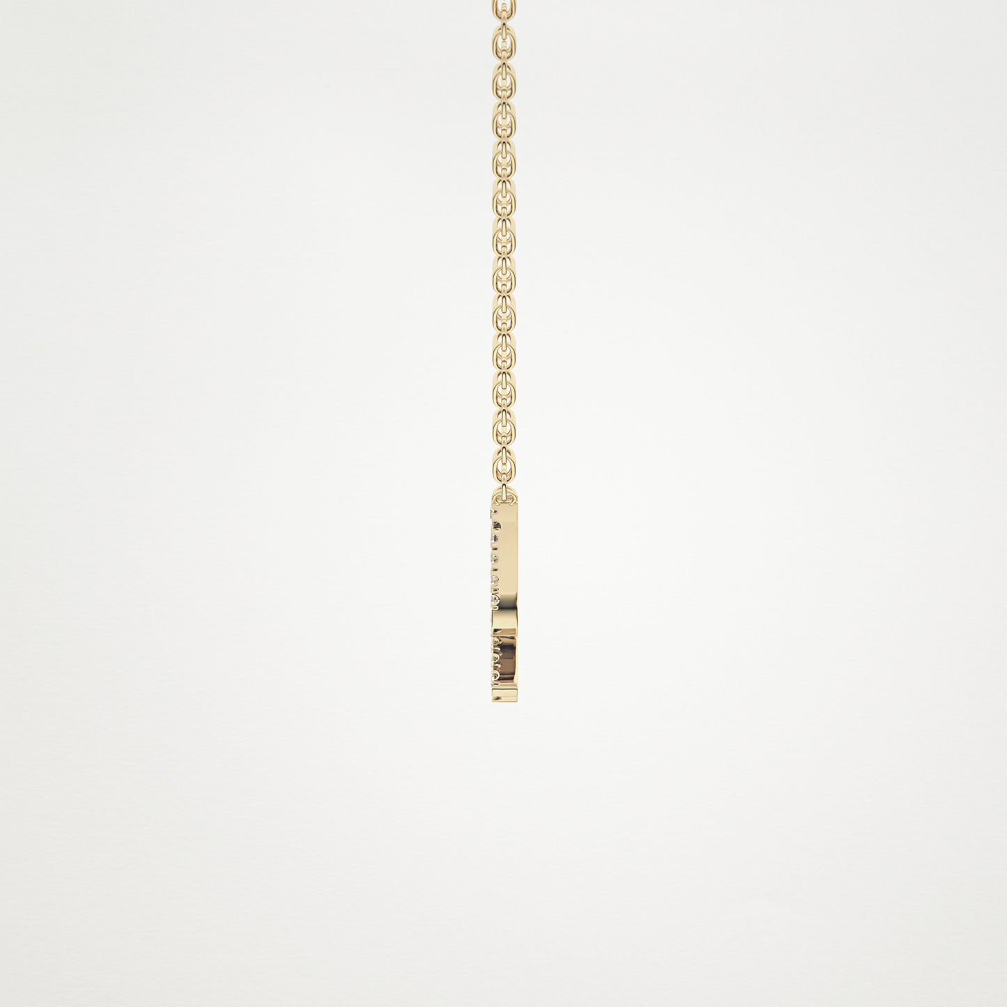 0.042 TCW Round Lab Grown Diamond Sagittarius Zodiac Sign Necklace
