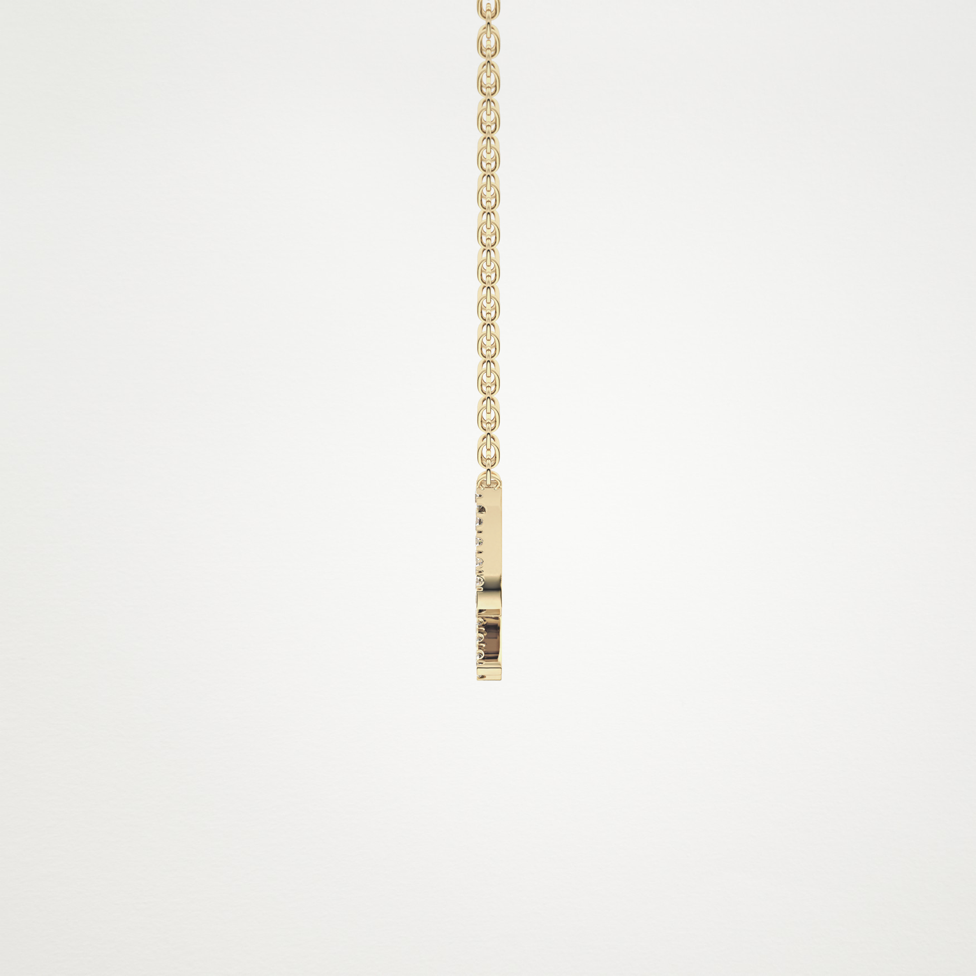 0.042 TCW Round Lab Grown Diamond Sagittarius Zodiac Sign Necklace