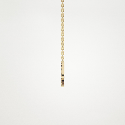 0.042 TCW Round Lab Grown Diamond Sagittarius Zodiac Sign Necklace