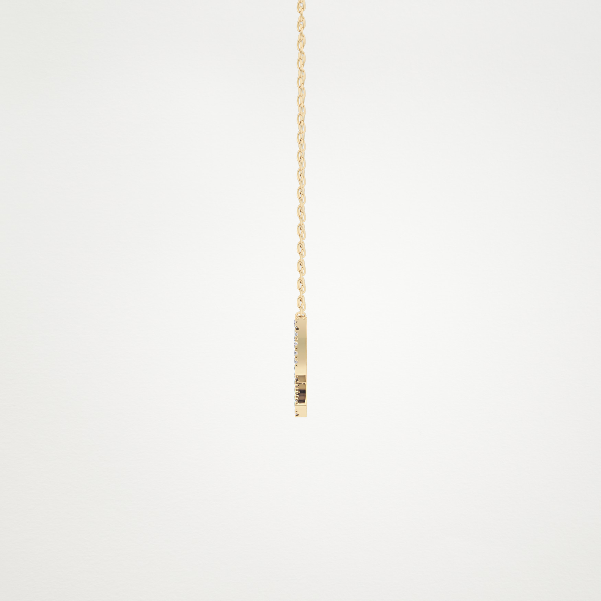 0.042 TCW Round Lab Grown Diamond Sagittarius Zodiac Sign Necklace