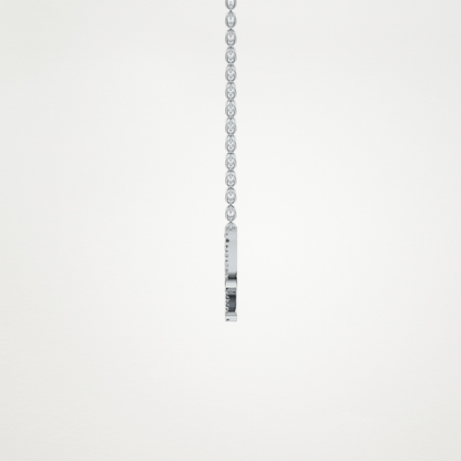 0.042 TCW Round Lab Grown Diamond Sagittarius Zodiac Sign Necklace