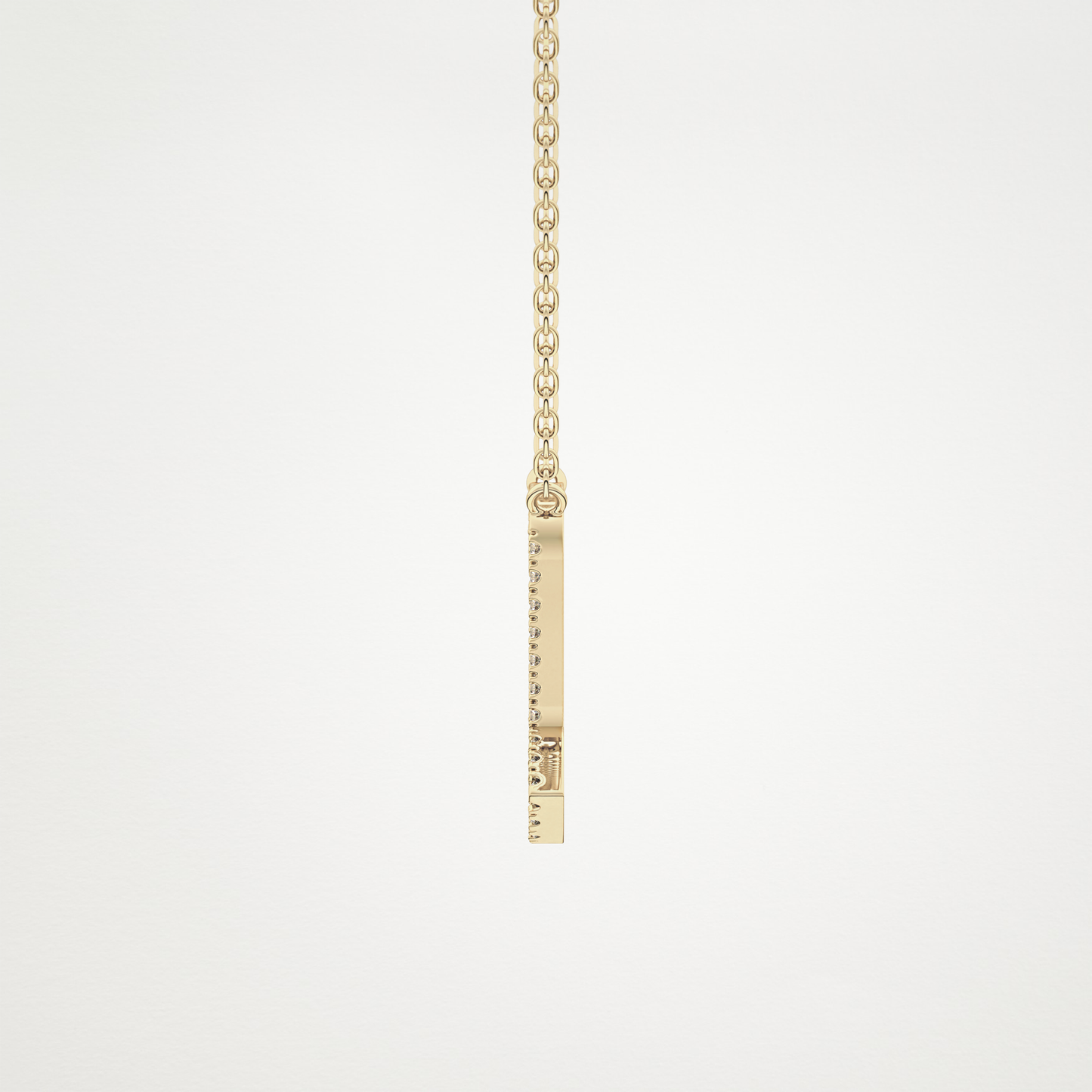 0.093 TCW Round Lab Grown Diamond Scorpio Zodiac Sign Necklace