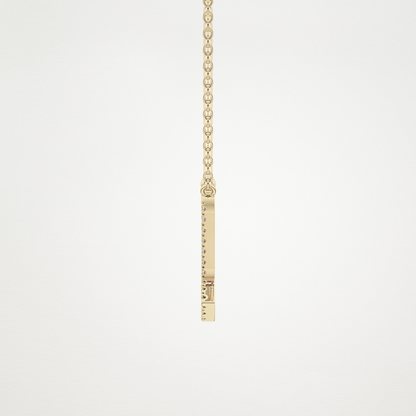 0.093 TCW Round Lab Grown Diamond Scorpio Zodiac Sign Necklace