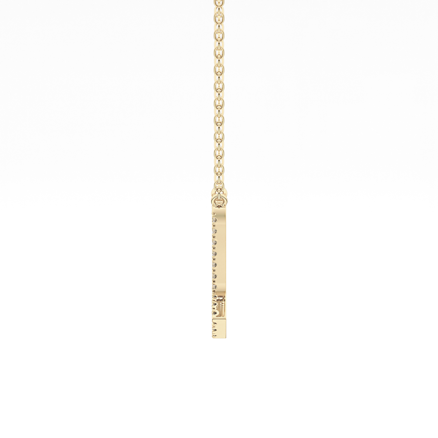 0.093 TCW Round Lab Grown Diamond Scorpio Zodiac Sign Necklace
