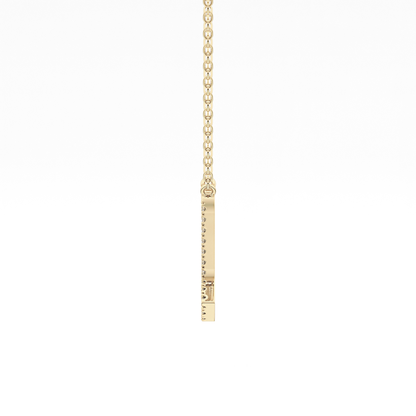 0.093 TCW Round Lab Grown Diamond Scorpio Zodiac Sign Necklace