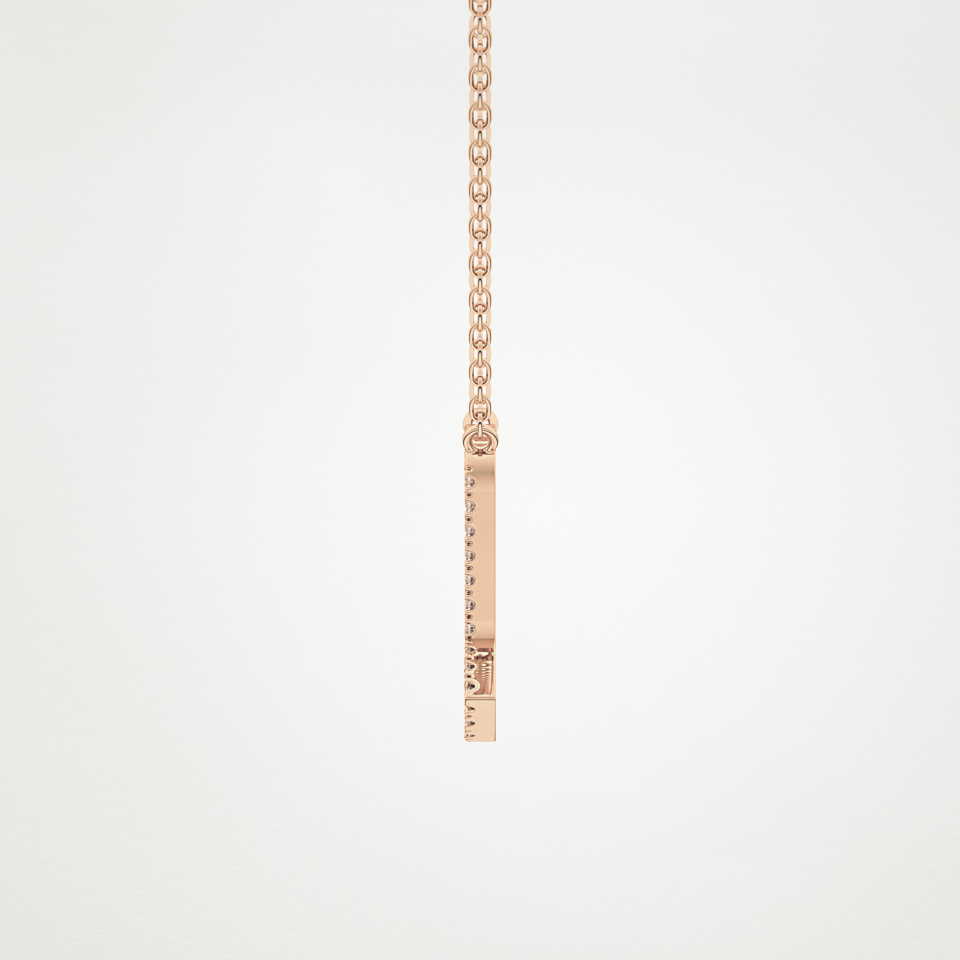 0.093 TCW Round Lab Grown Diamond Scorpio Zodiac Sign Necklace