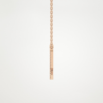 0.093 TCW Round Lab Grown Diamond Scorpio Zodiac Sign Necklace
