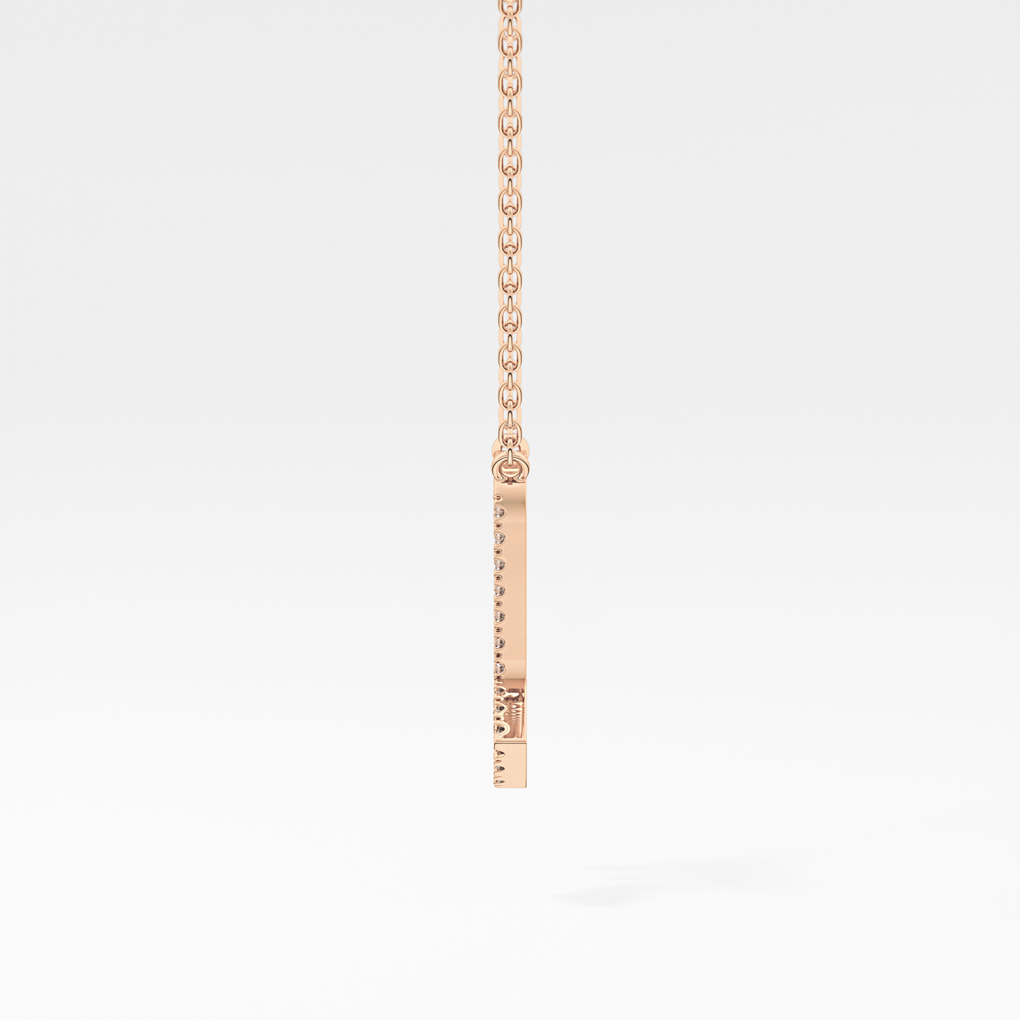 0.093 TCW Round Lab Grown Diamond Scorpio Zodiac Sign Necklace