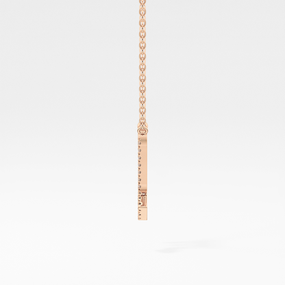 0.093 TCW Round Lab Grown Diamond Scorpio Zodiac Sign Necklace