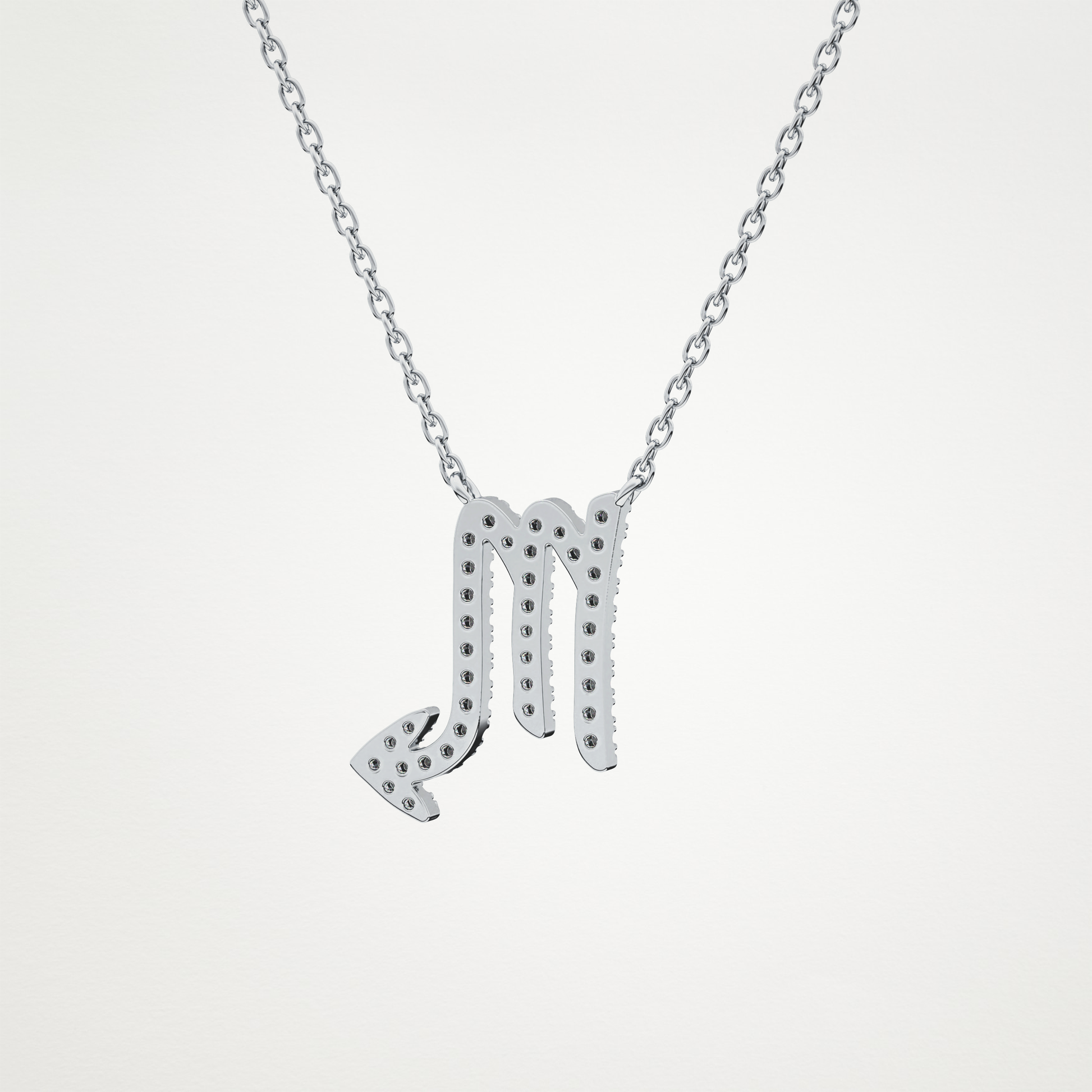 0.093 TCW Round Lab Grown Diamond Scorpio Zodiac Sign Necklace