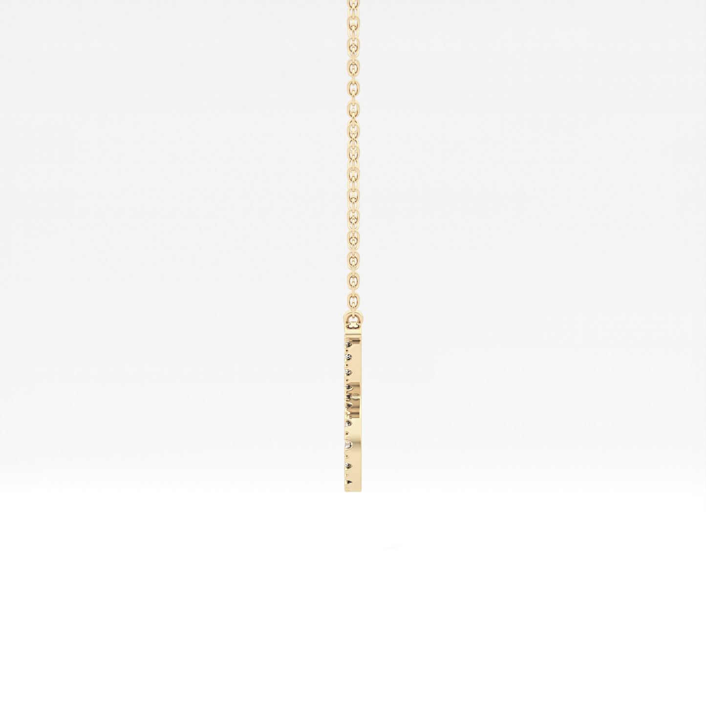 0.042 TCW Round Lab Grown Diamond Sagittarius Zodiac Sign Necklace