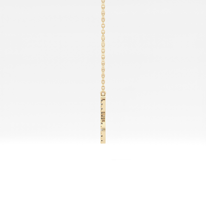 0.042 TCW Round Lab Grown Diamond Sagittarius Zodiac Sign Necklace