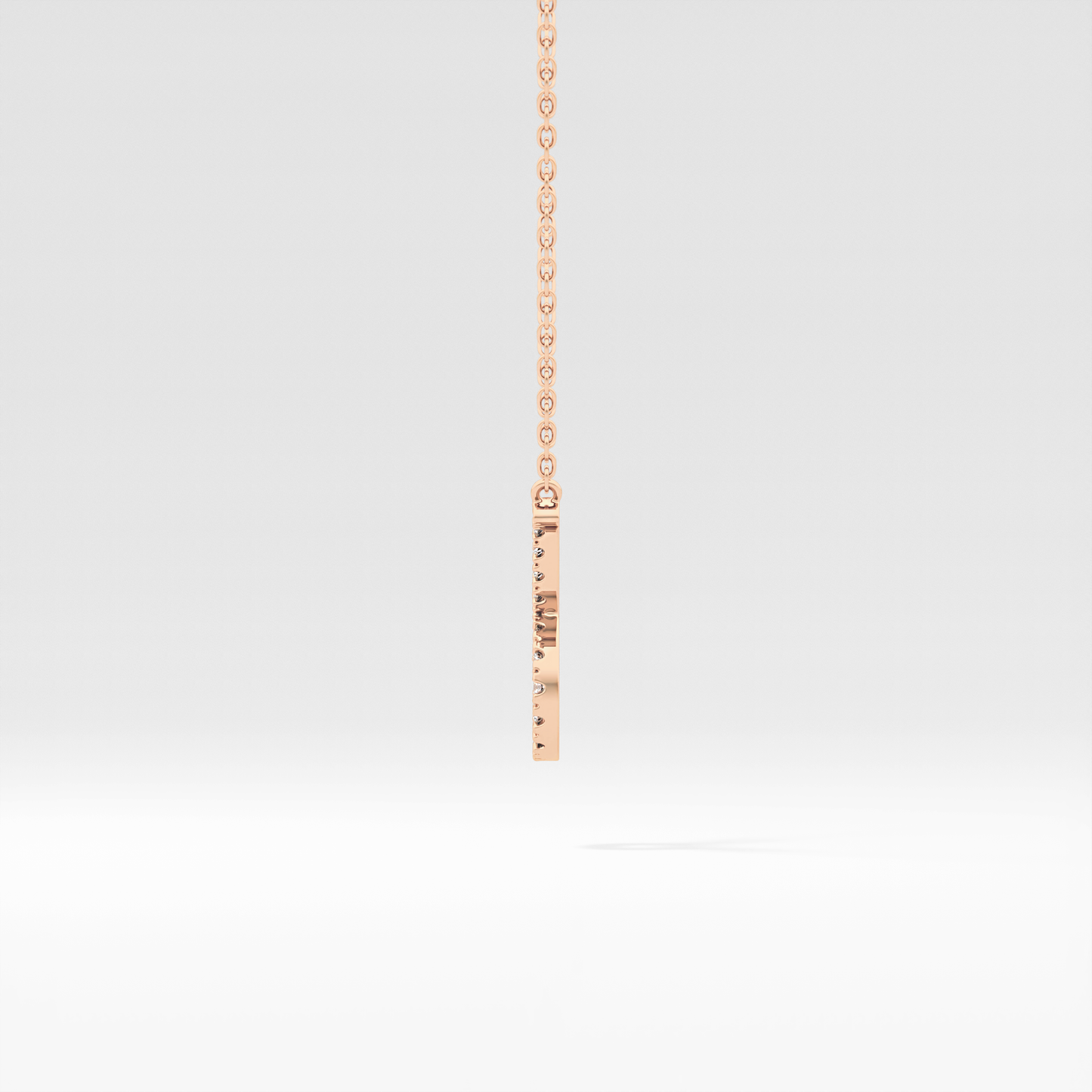 0.042 TCW Round Lab Grown Diamond Sagittarius Zodiac Sign Necklace