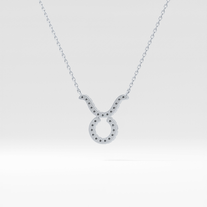 0.042 TCW Round Lab Grown Diamond Sagittarius Zodiac Sign Necklace