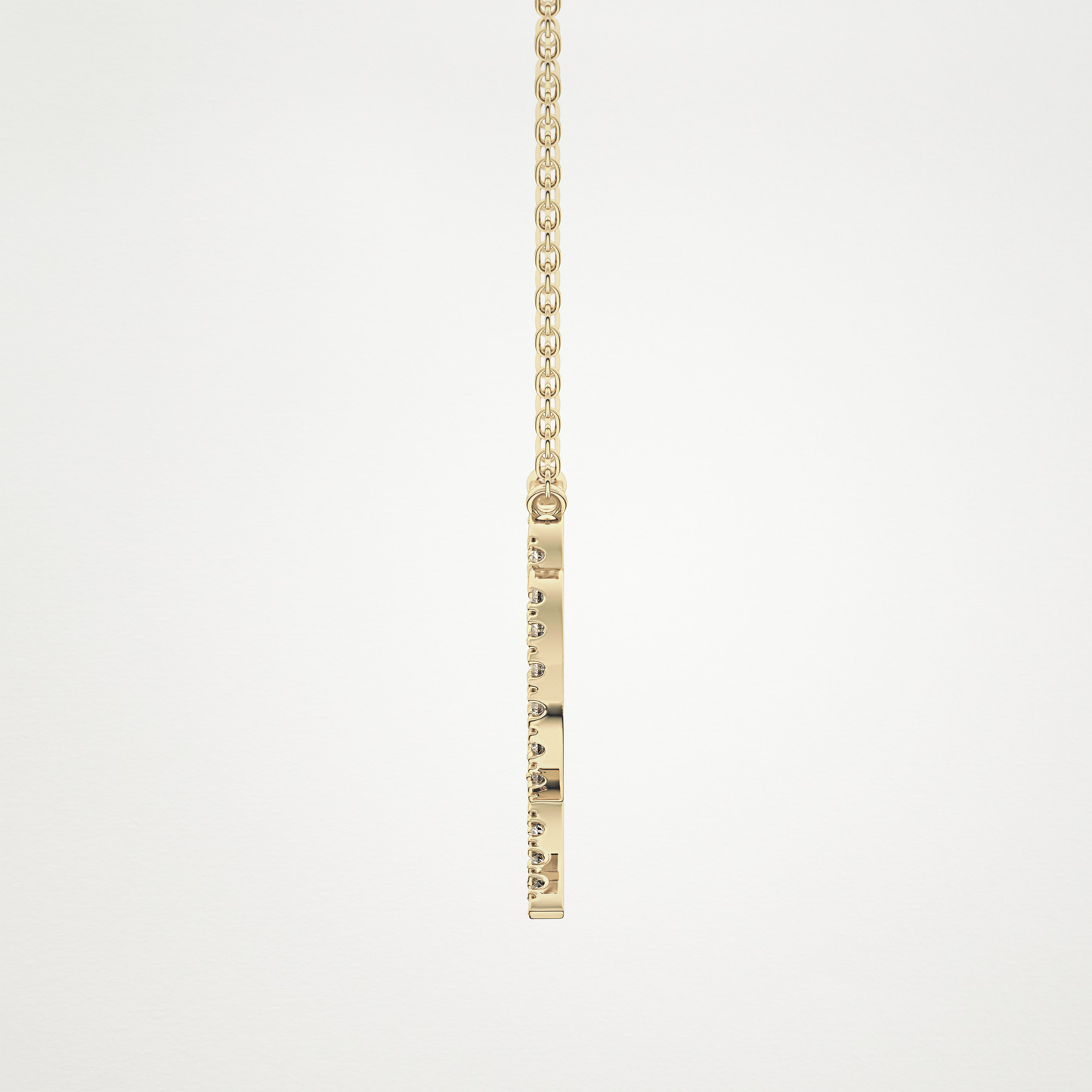 0.204 TCW Round Lab Grown Diamond Virgo Zodiac Sign Necklace