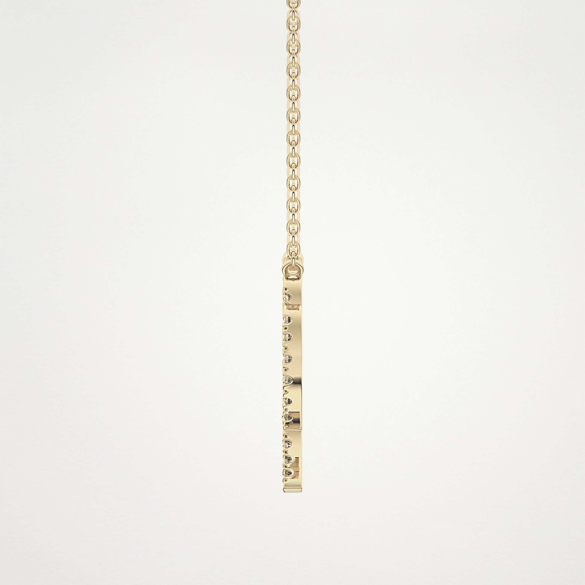 0.204 TCW Round Lab Grown Diamond Virgo Zodiac Sign Necklace