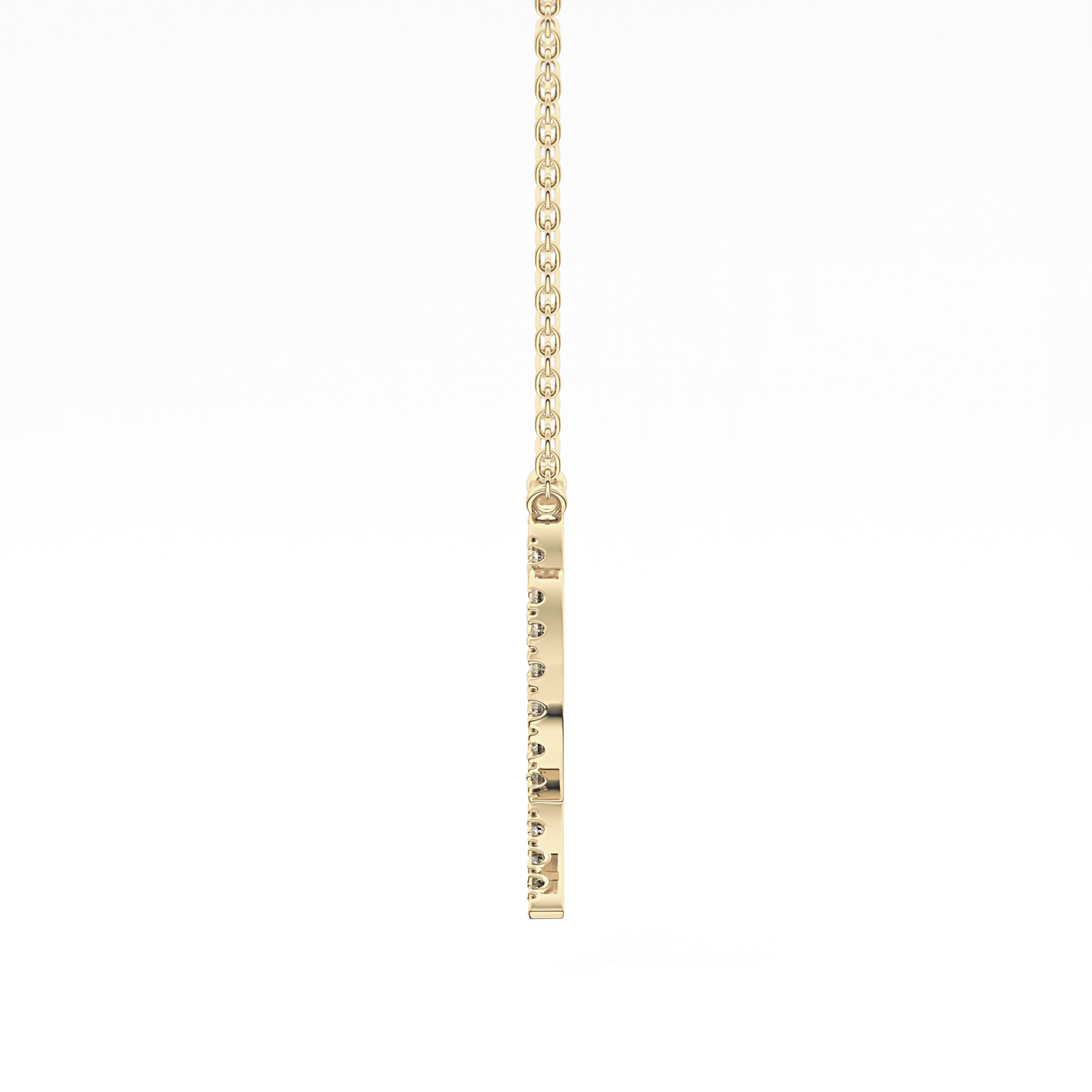 0.204 TCW Round Lab Grown Diamond Virgo Zodiac Sign Necklace
