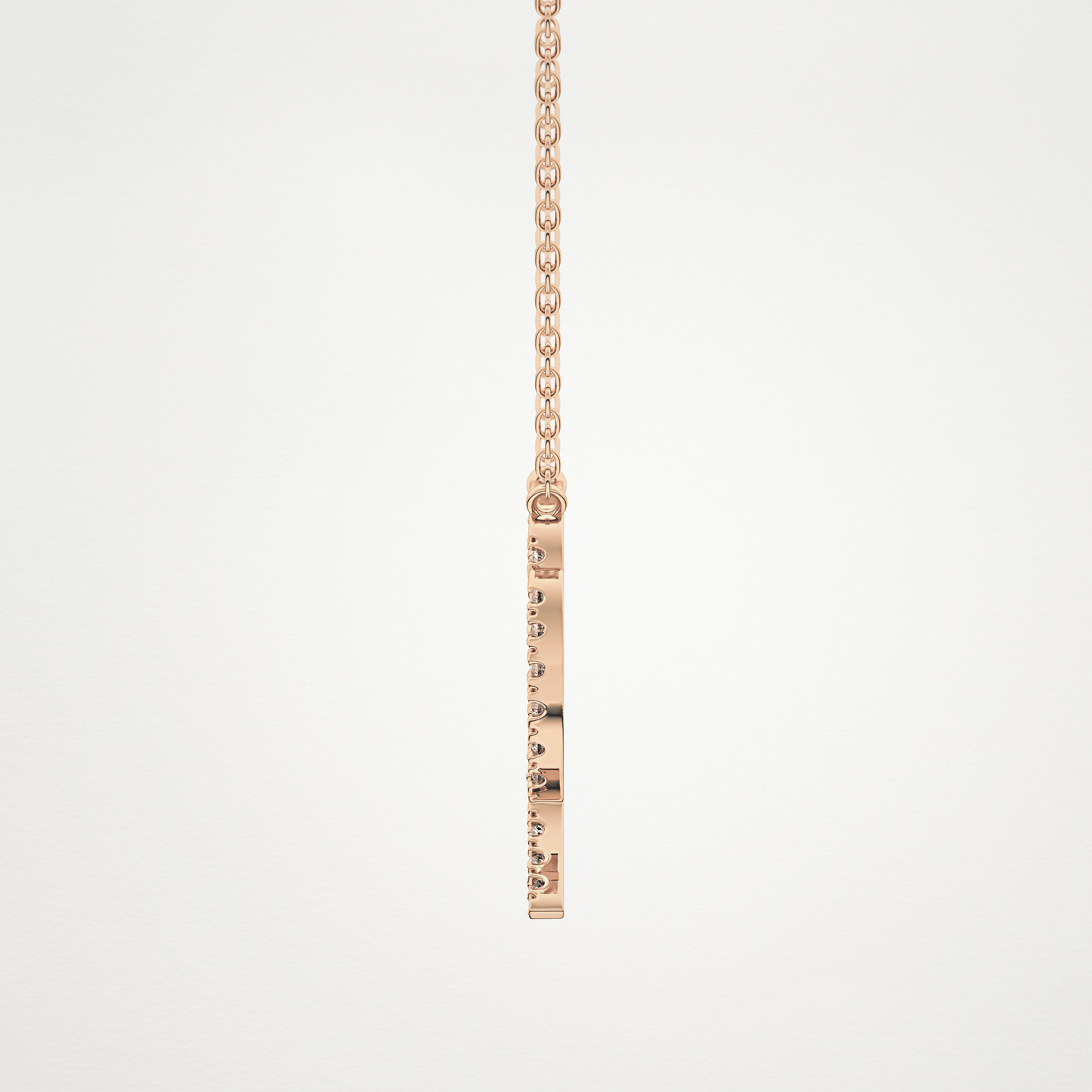 0.204 TCW Round Lab Grown Diamond Virgo Zodiac Sign Necklace