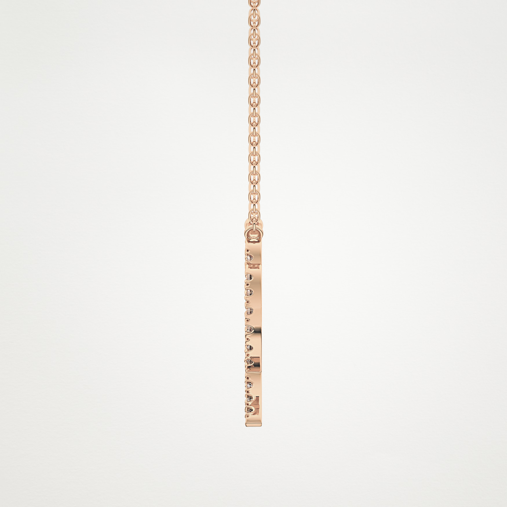 0.204 TCW Round Lab Grown Diamond Virgo Zodiac Sign Necklace