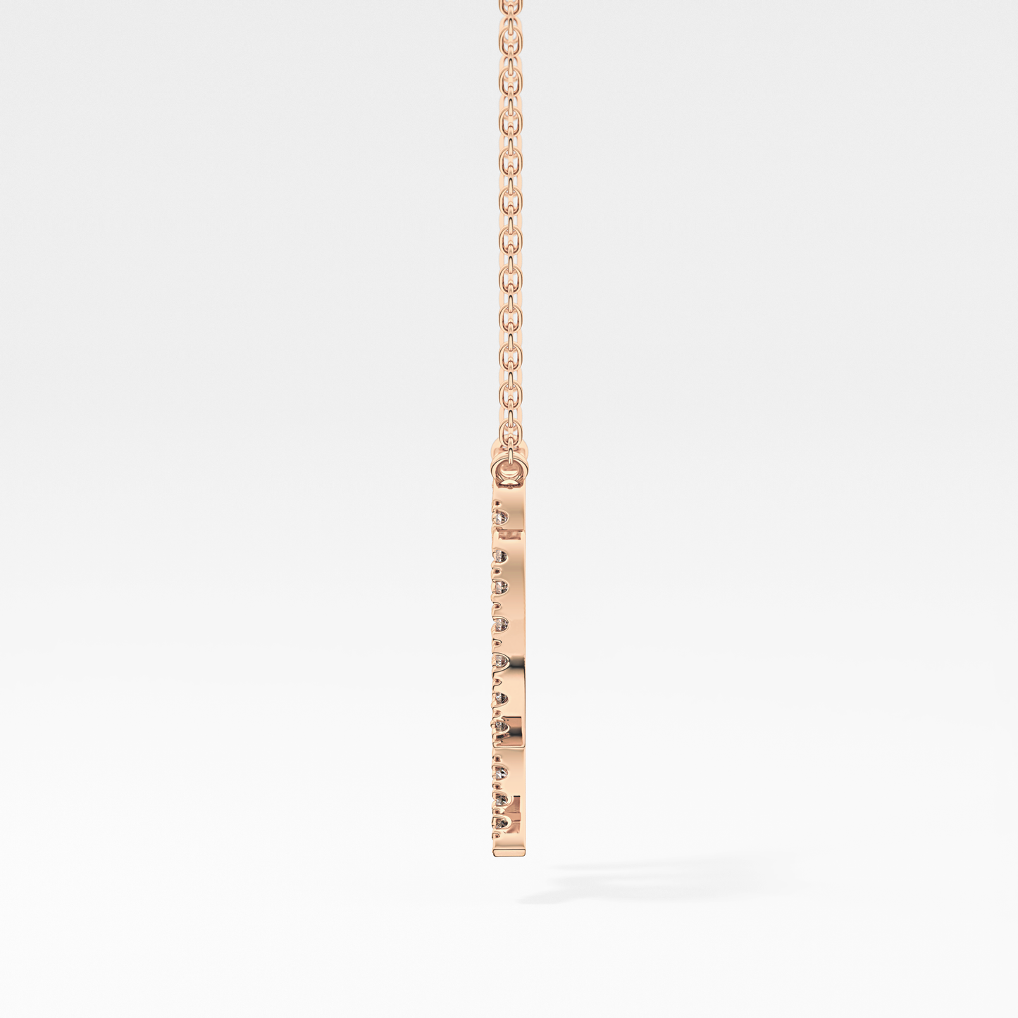 0.204 TCW Round Lab Grown Diamond Virgo Zodiac Sign Necklace