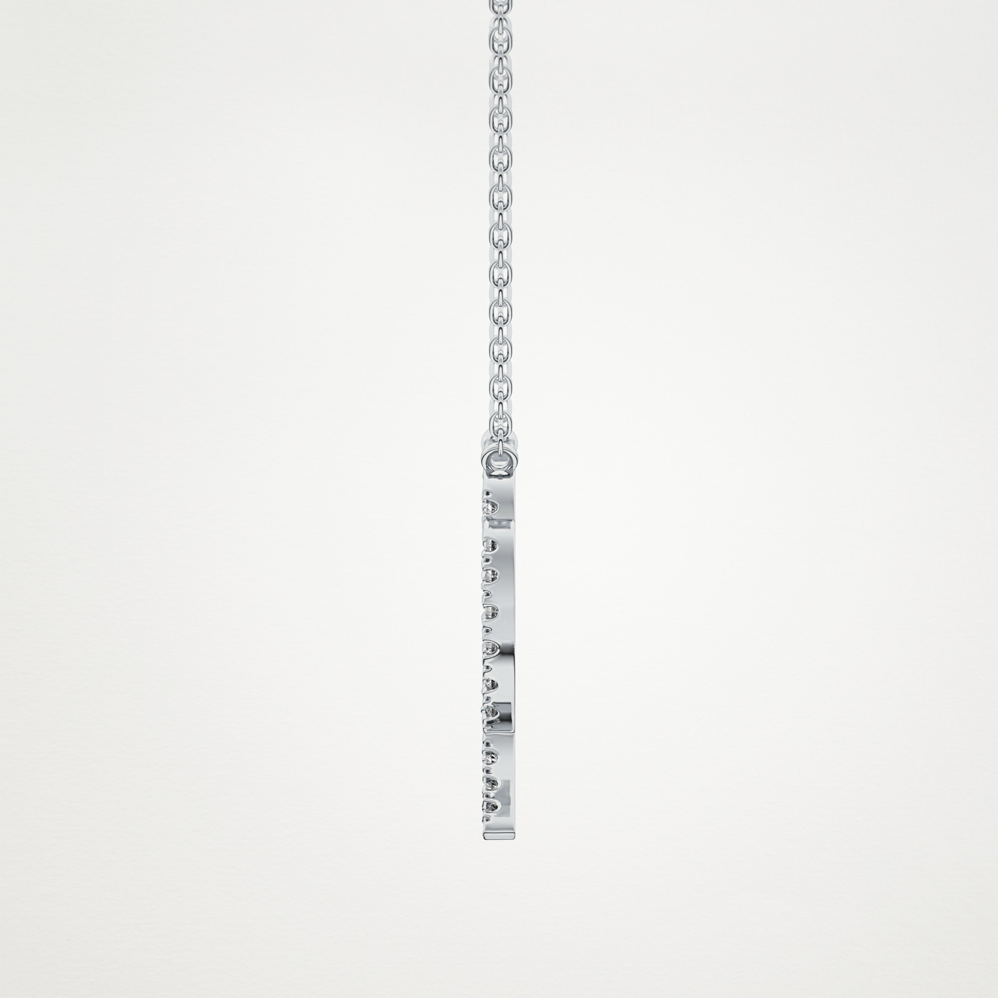 0.204 TCW Round Lab Grown Diamond Virgo Zodiac Sign Necklace