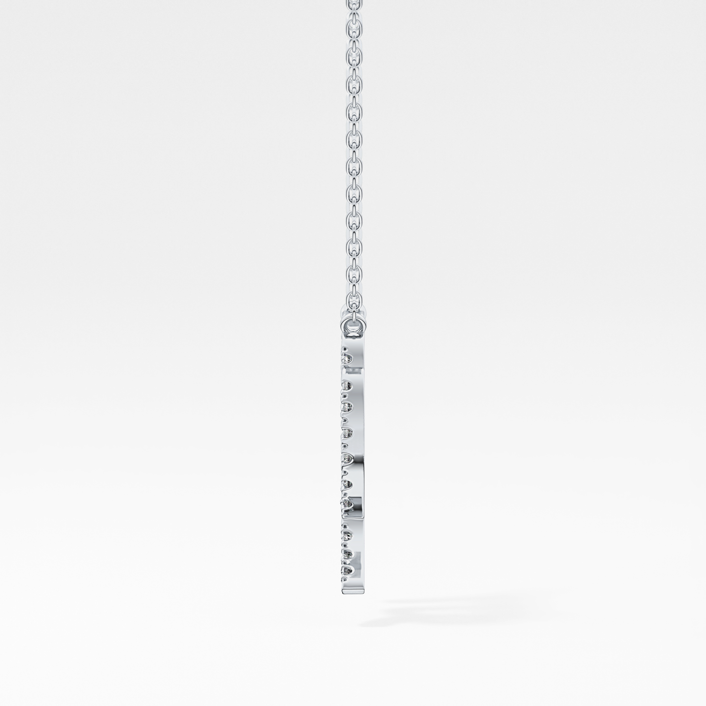 0.204 TCW Round Lab Grown Diamond Virgo Zodiac Sign Necklace