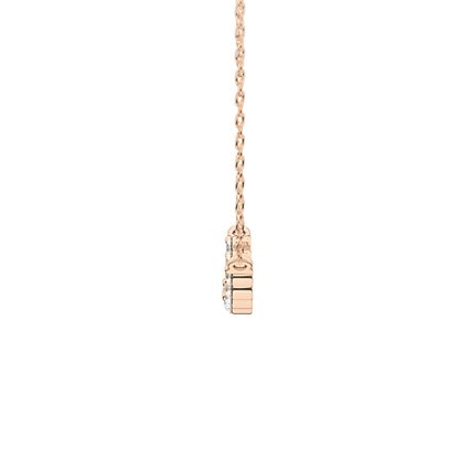 0.413 TCW Round Lab Grown Diamond Multiple Stone Necklace