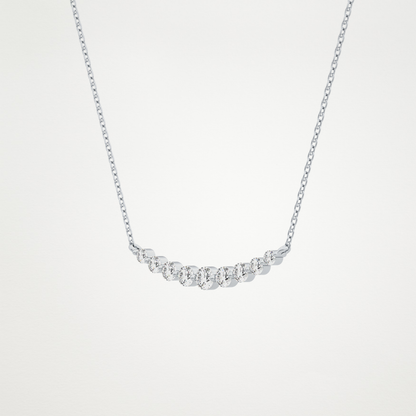 0.413 TCW Round Lab Grown Diamond Multiple Stone Necklace