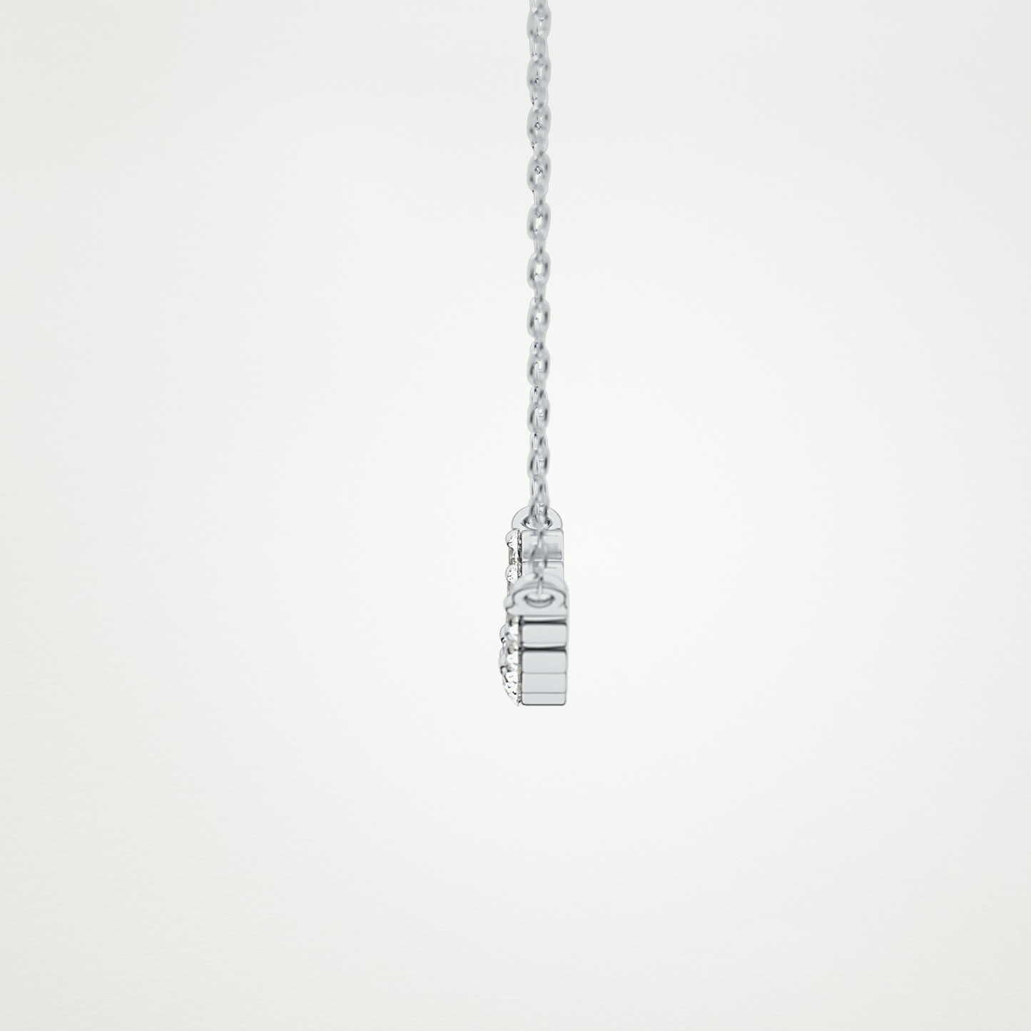 0.413 TCW Round Lab Grown Diamond Multiple Stone Necklace