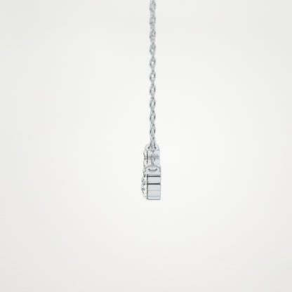 0.413 TCW Round Lab Grown Diamond Multiple Stone Necklace