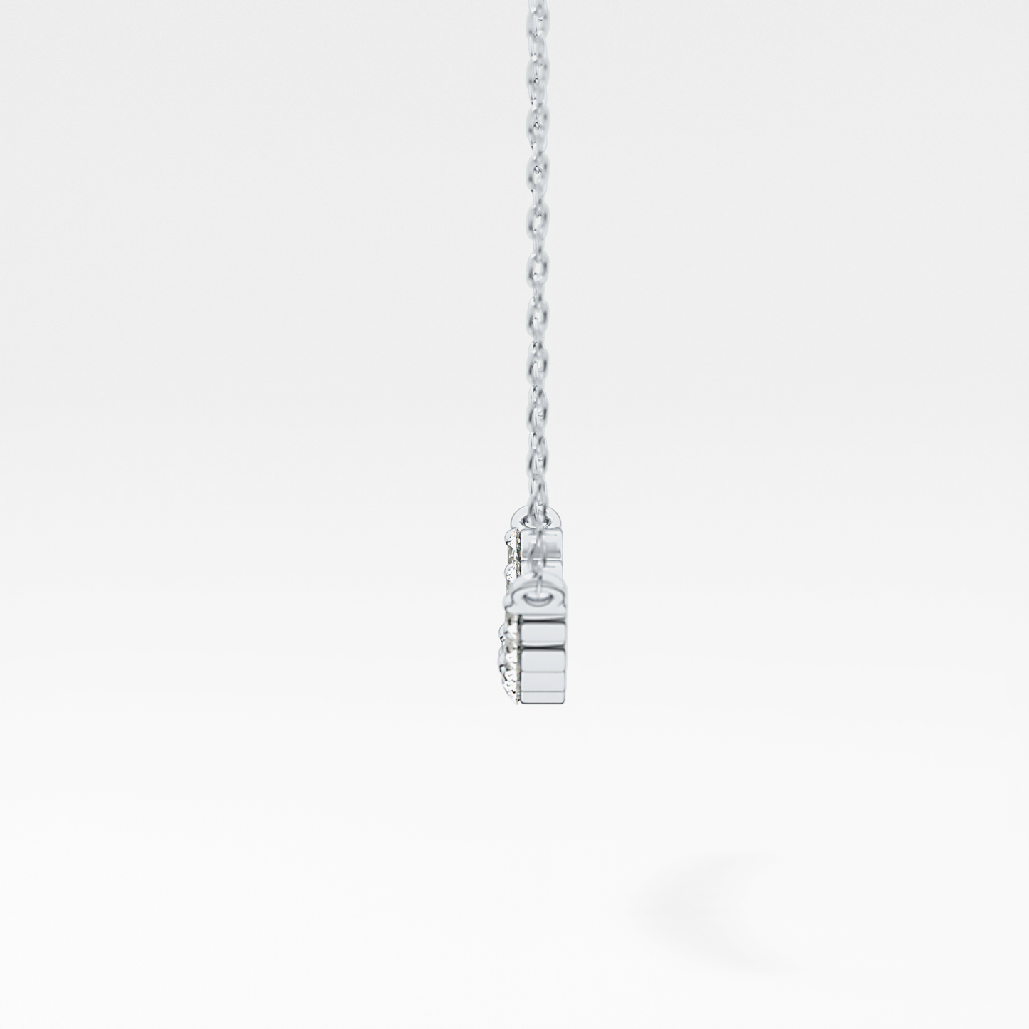 0.413 TCW Round Lab Grown Diamond Multiple Stone Necklace