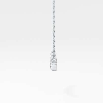 0.413 TCW Round Lab Grown Diamond Multiple Stone Necklace