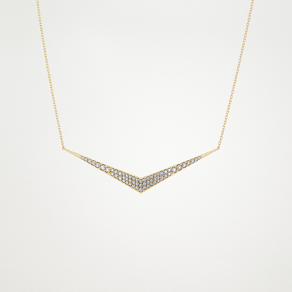 0.272 TCW Round Lab Grown Diamond Multiple Stone Necklace